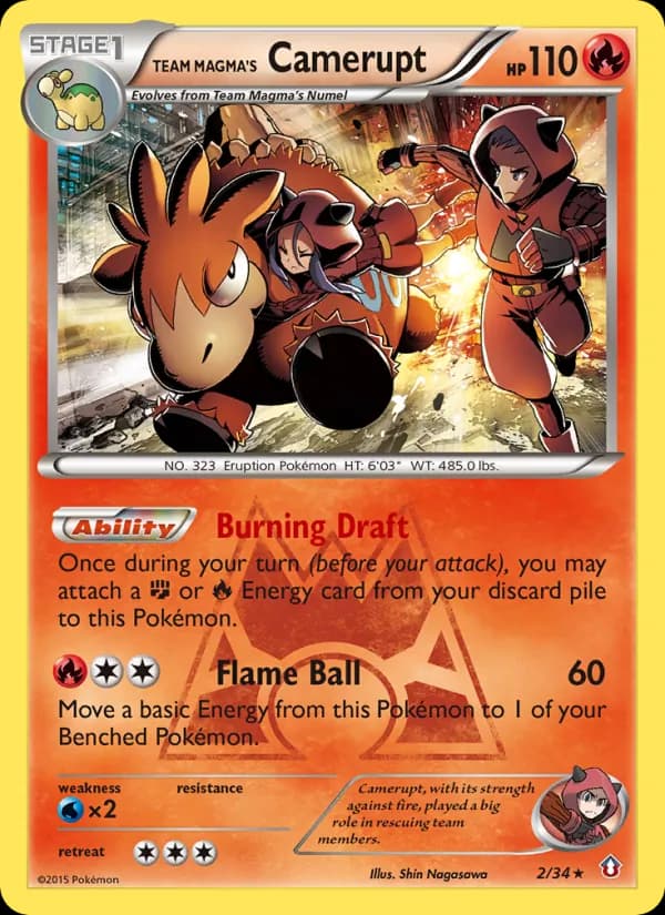 Team Magma's Camerupt – Double Crisis 2