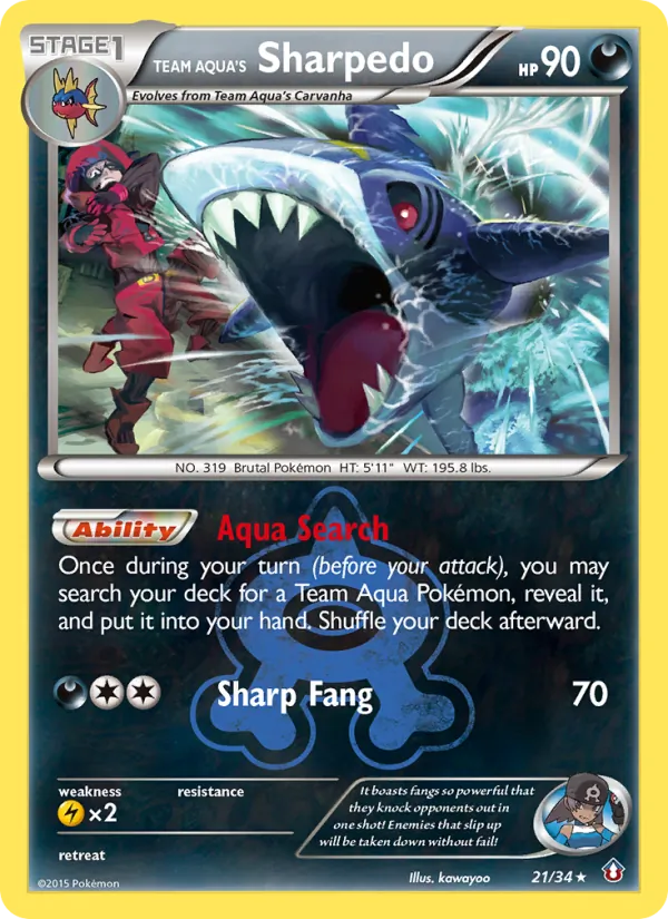 Team Aqua's Sharpedo – Double Crisis 21