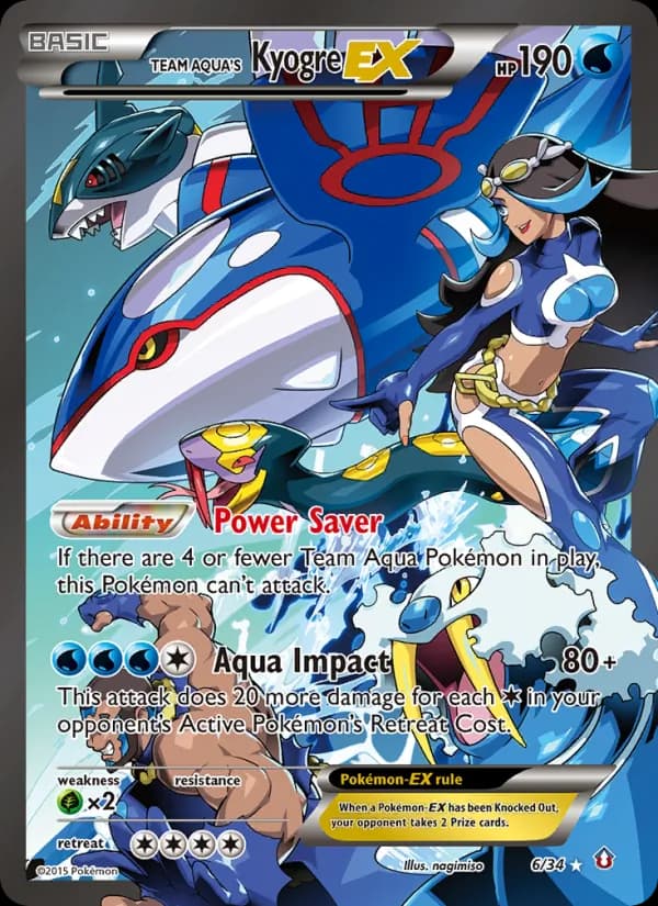 Team Aqua's Kyogre EX – Double Crisis 6