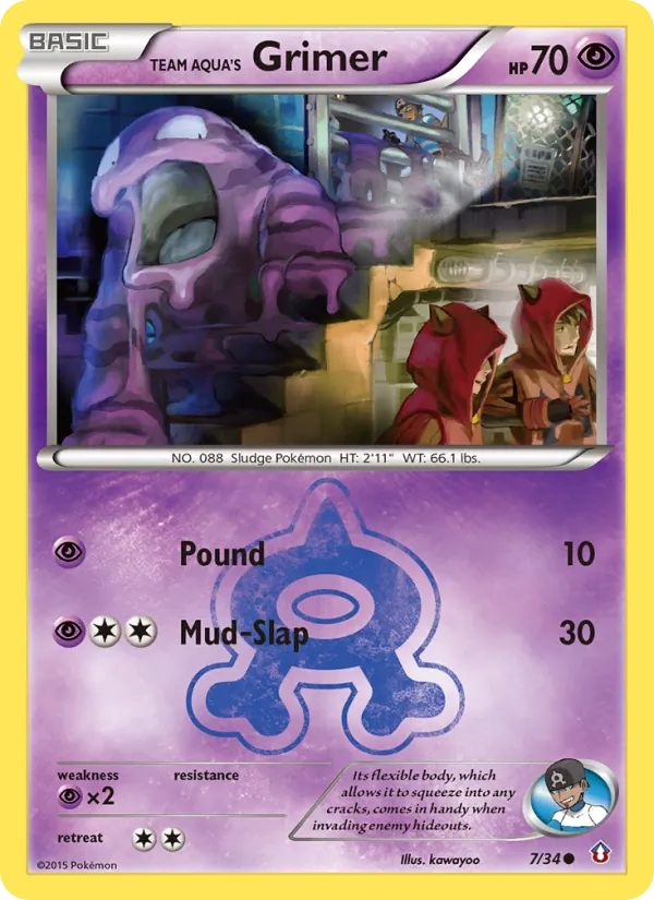 Team Aqua's Grimer – Double Crisis 7