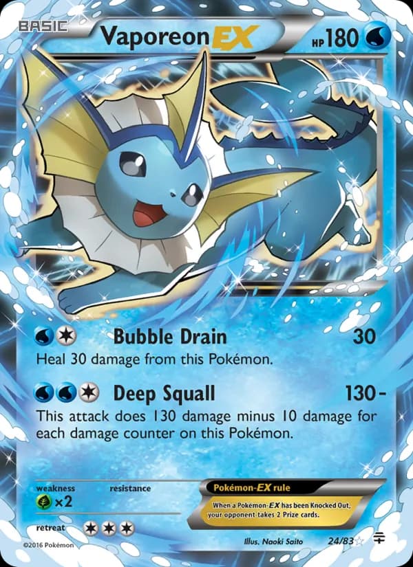 Vaporeon EX – Generations 24