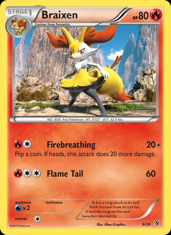 Braixen – Kalos Starter Set 9