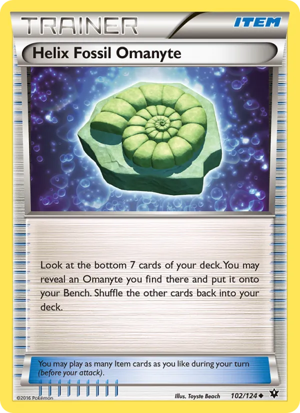 Helix Fossil Omanyte – Fates Collide 102