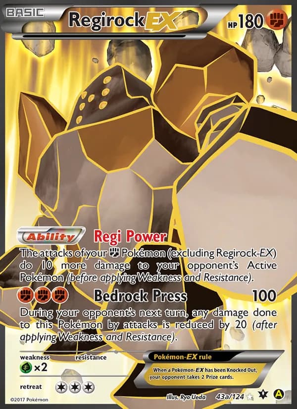 Regirock EX – Fates Collide 43a