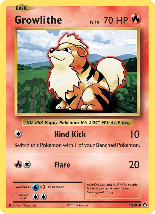 Growlithe – Evolutions 17