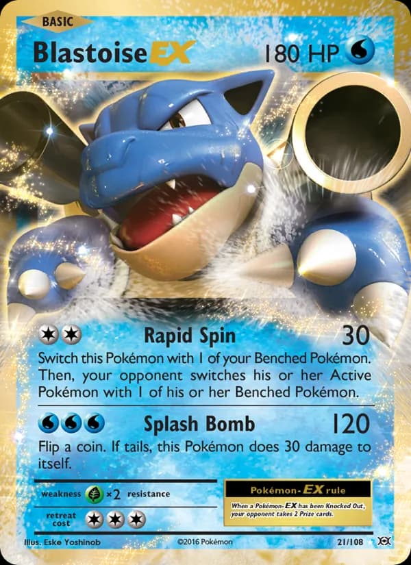 Blastoise EX – Evolutions 21