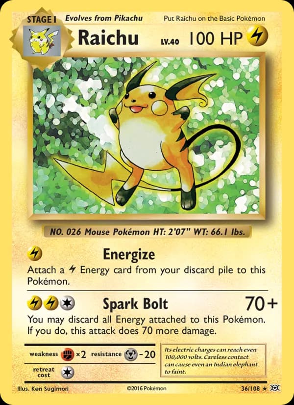 Raichu – Evolutions 36