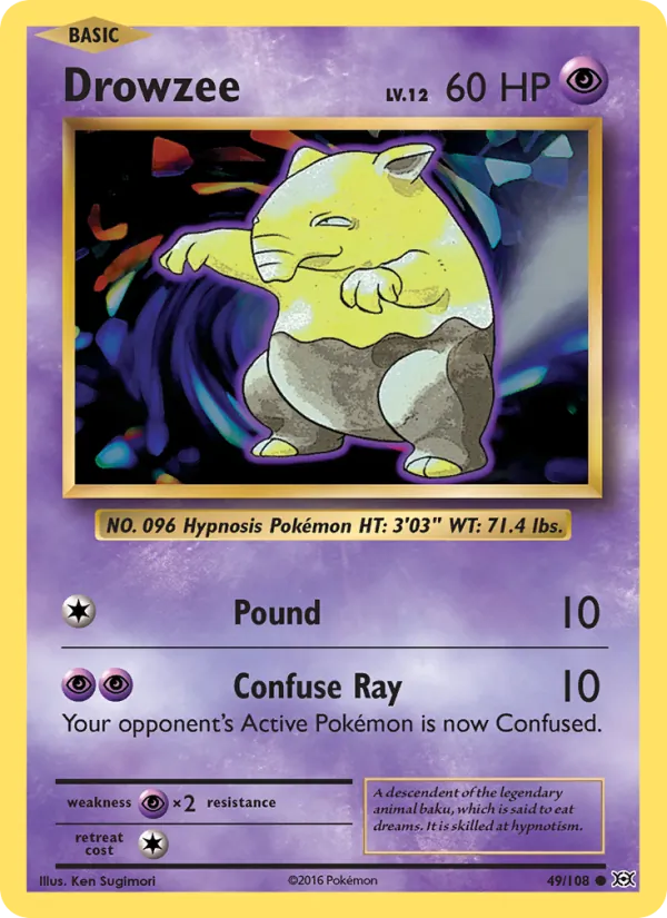 Drowzee – Evolutions 49