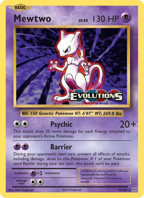 Mewtwo – Evolutions 51