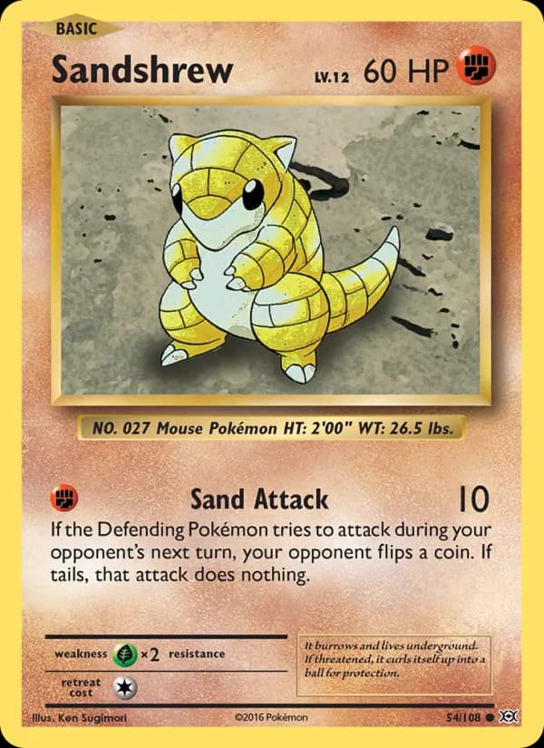 Sandshrew – Evolutions 54