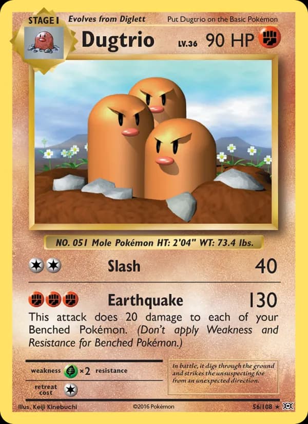 Dugtrio – Evolutions 56