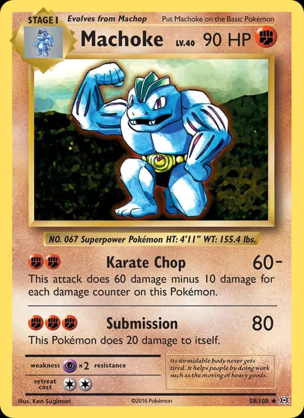 Machoke – Evolutions 58