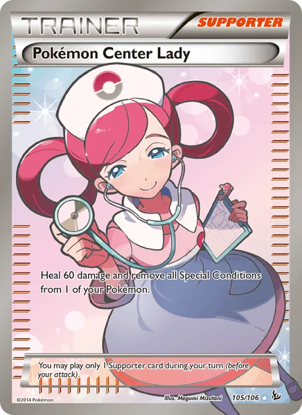 Pokémon Center Lady – Flashfire 105