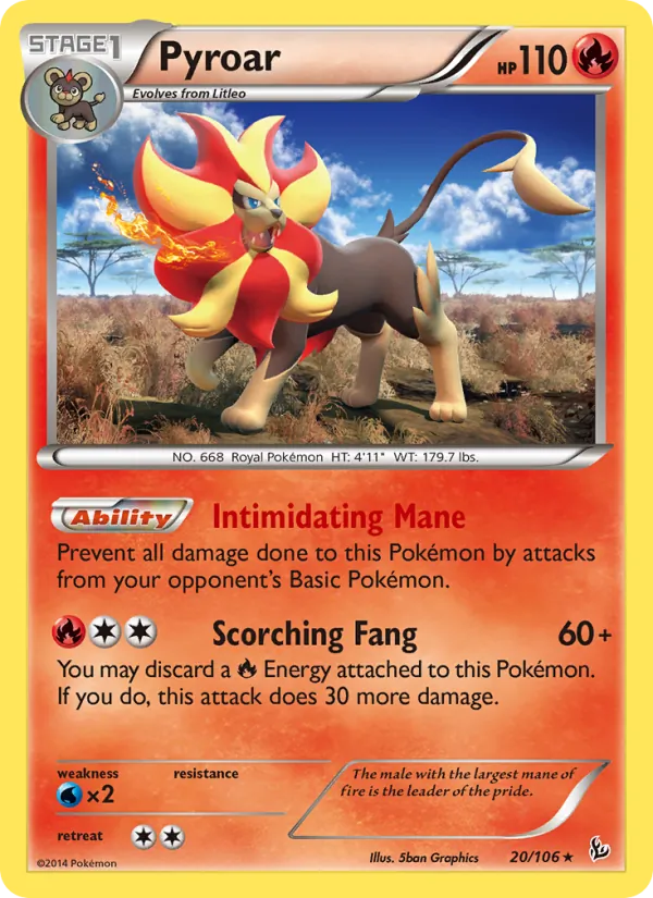 Pyroar – Flashfire 20