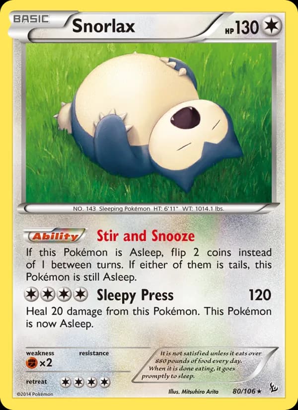 Snorlax – Flashfire 80