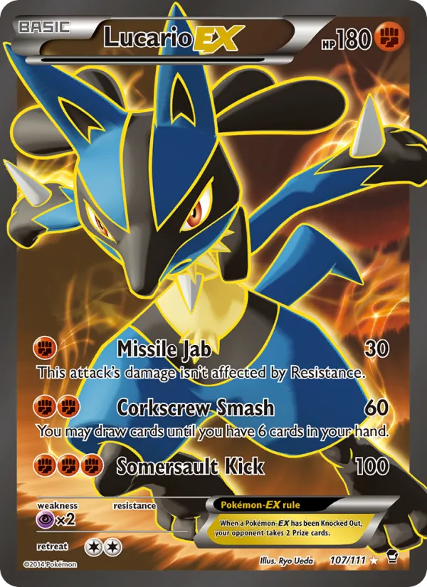 Lucario EX – Furious Fists 107
