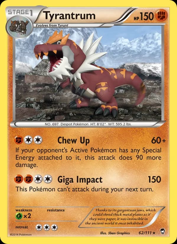Tyrantrum – Furious Fists 62