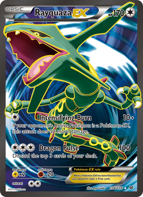 Rayquaza EX – Roaring Skies 104