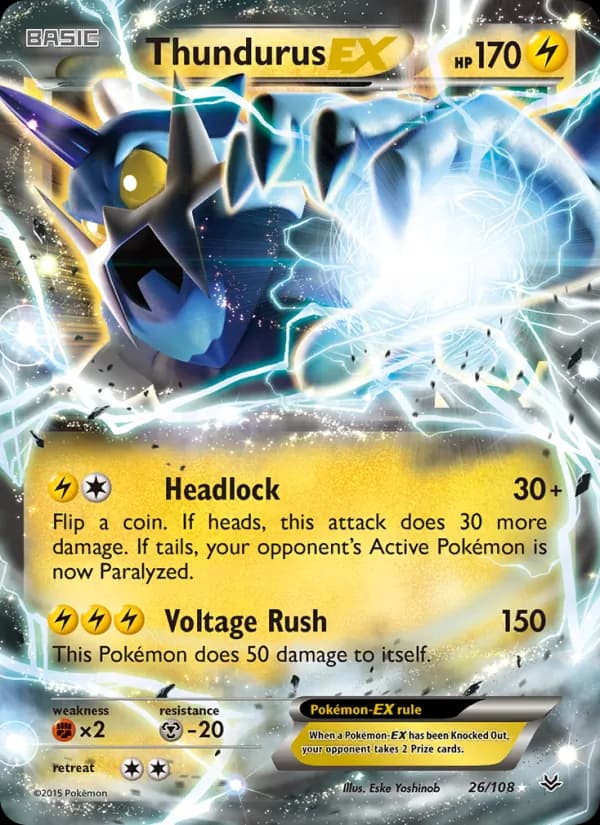 Thundurus EX – Roaring Skies 26