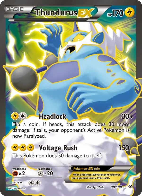 Thundurus EX – Roaring Skies 98