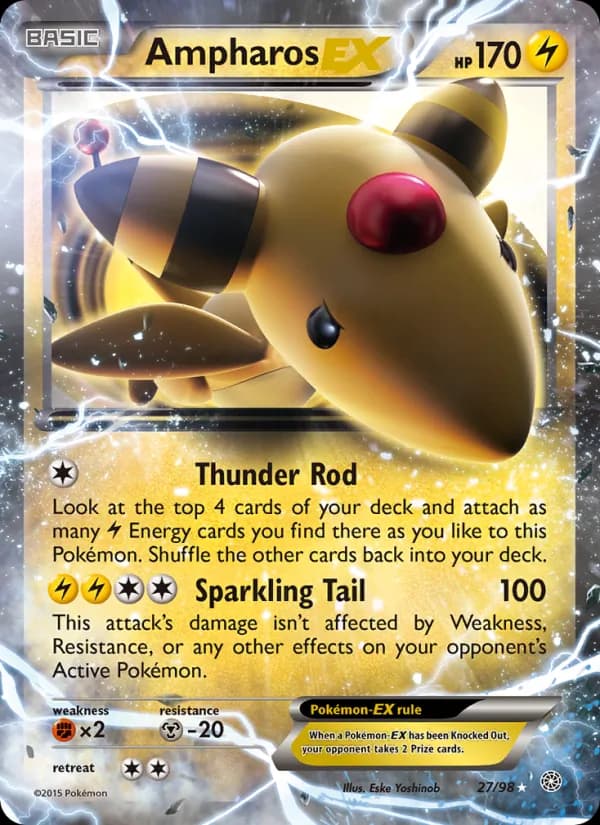 Ampharos EX – Ancient Origins 27