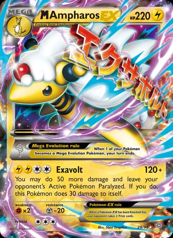 M Ampharos EX – Ancient Origins 28
