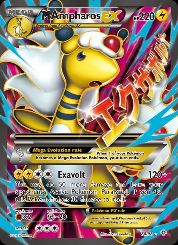 M Ampharos EX – Ancient Origins 88