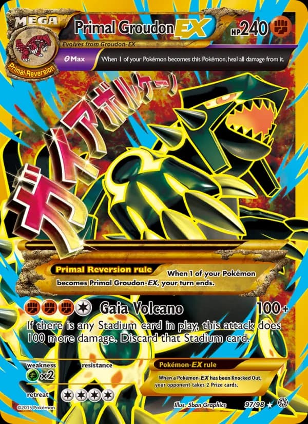 Primal Groudon EX – Ancient Origins 97