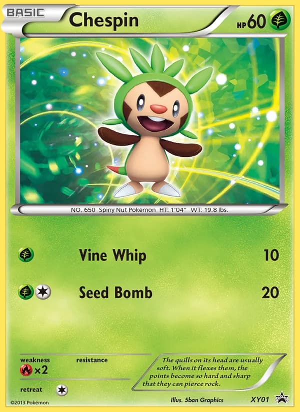 Chespin – XY Black Star Promos XY01