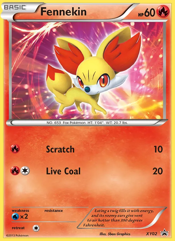 Fennekin – XY Black Star Promos XY02