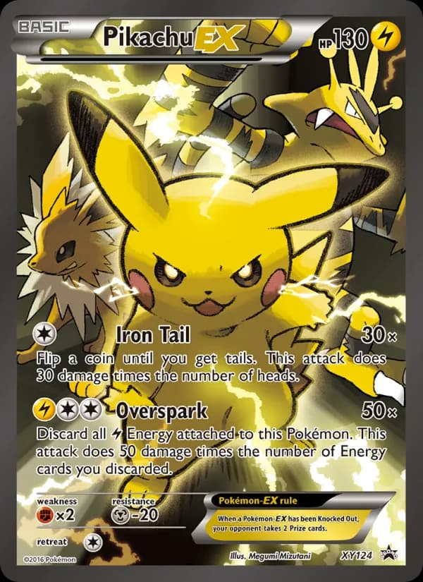 Pikachu EX – XY Black Star Promos XY124