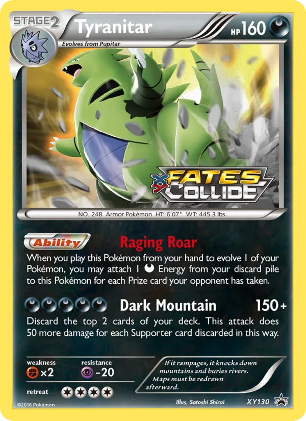 Tyranitar – XY Black Star Promos XY130