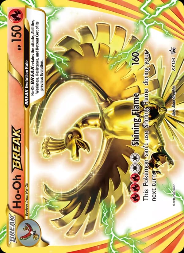 Ho-Oh BREAK – XY Black Star Promos XY154