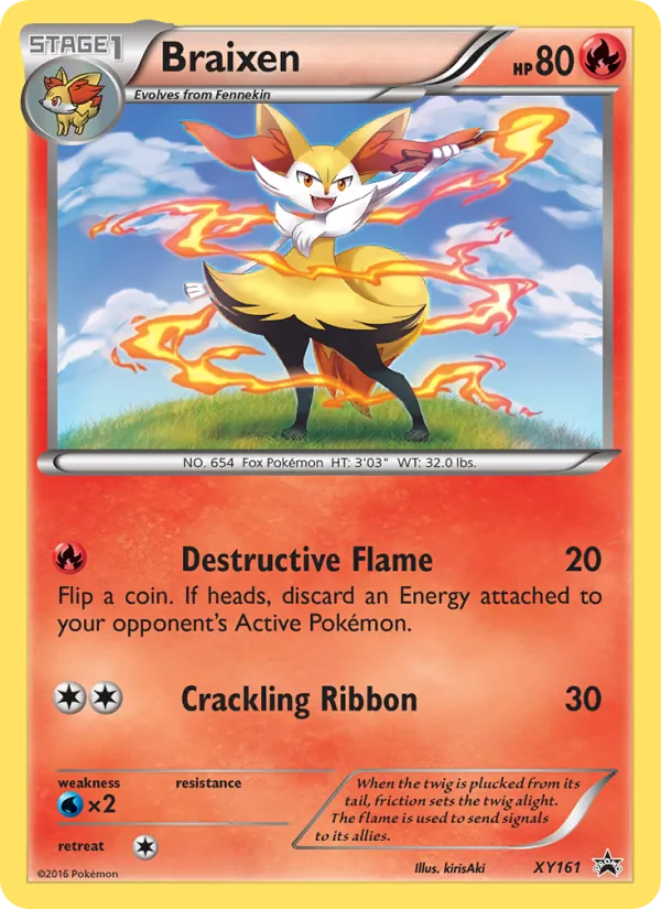 Braixen – XY Black Star Promos XY161