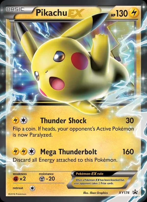 Pikachu-EX – XY Black Star Promos XY174