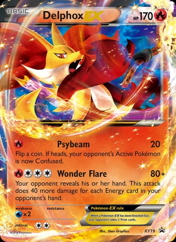 Delphox EX – XY Black Star Promos XY19