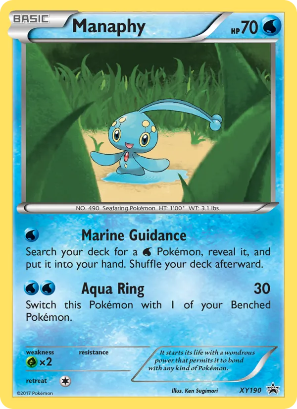 Manaphy – XY Black Star Promos XY190