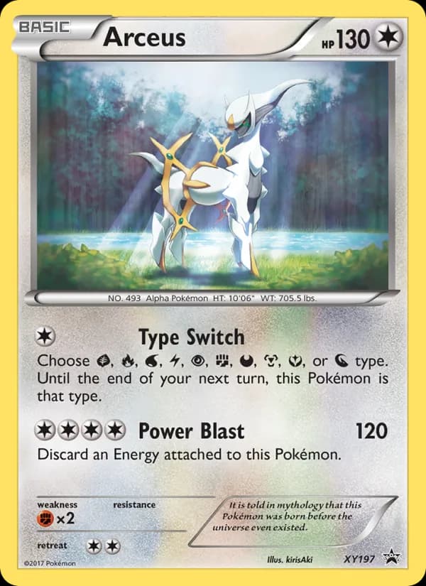 Arceus – XY Black Star Promos XY197