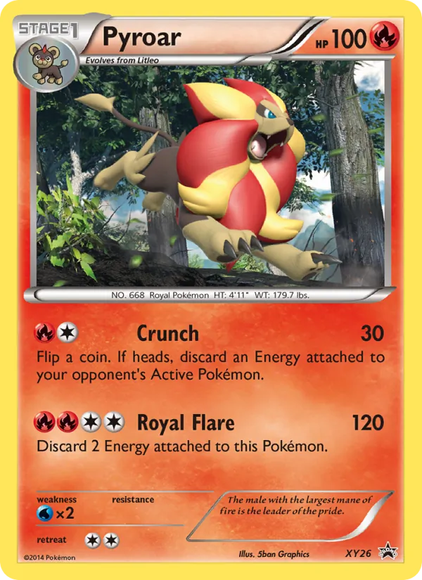 Pyroar – XY Black Star Promos XY26