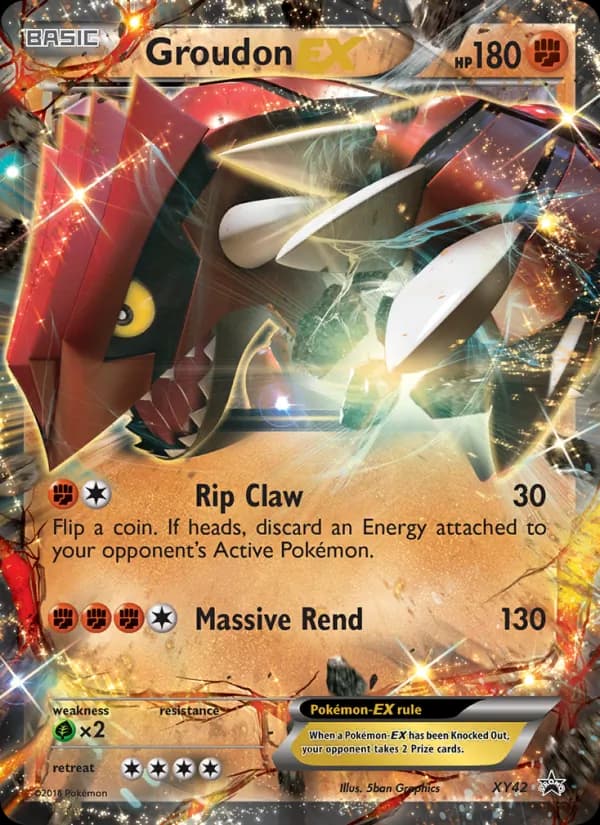 Groudon EX – XY Black Star Promos XY42