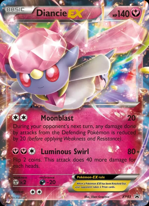 Diancie EX – XY Black Star Promos XY43