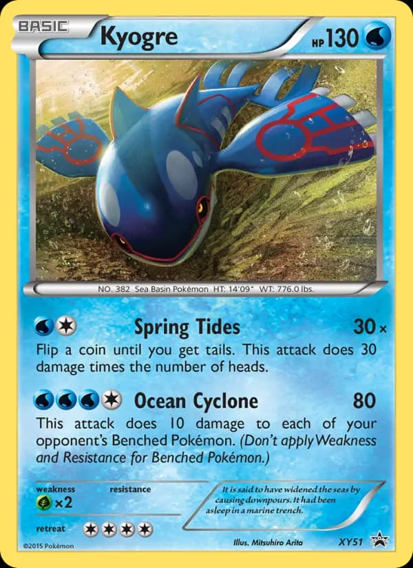 Kyogre – XY Black Star Promos XY51