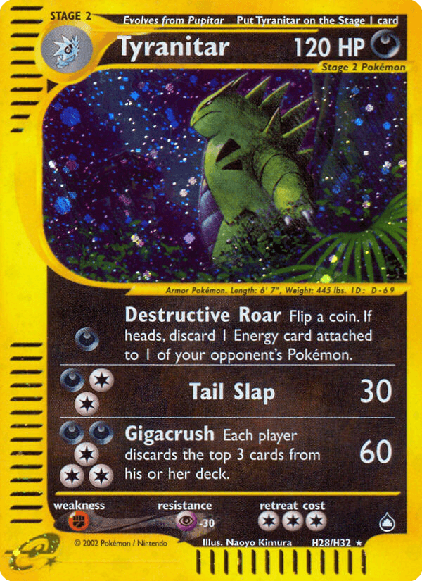 Tyranitar – Aquapolis H28