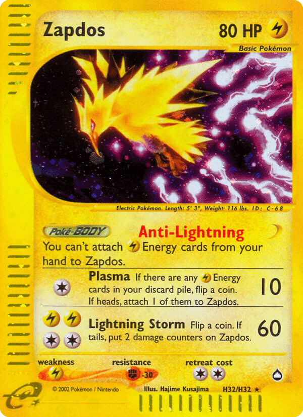 Zapdos – Aquapolis H32
