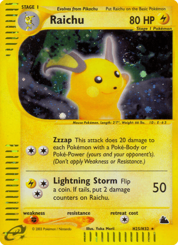 Raichu – Skyridge H25