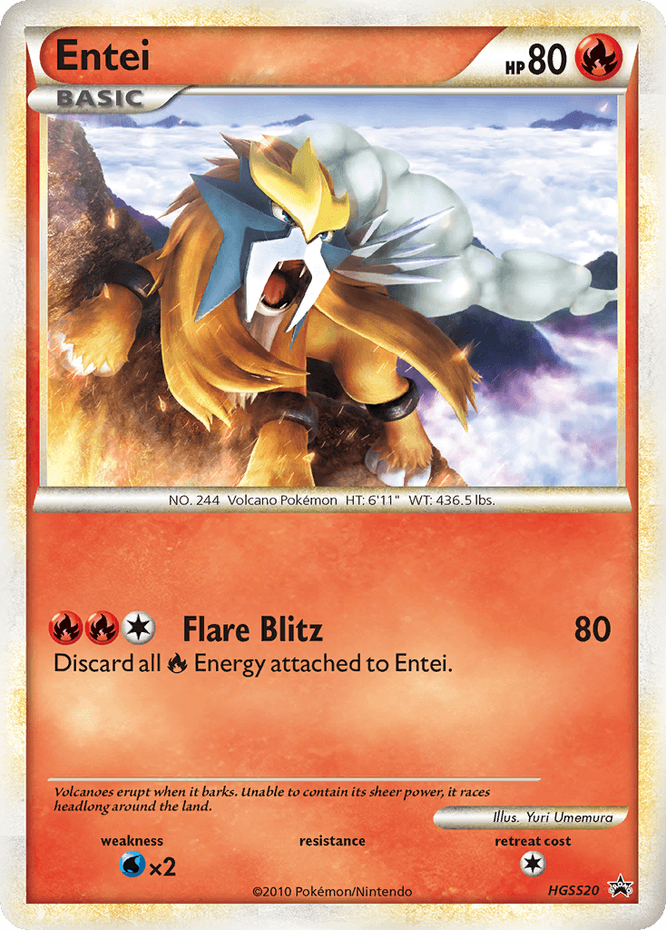 Entei – HGSS Black Star Promos HGSS20