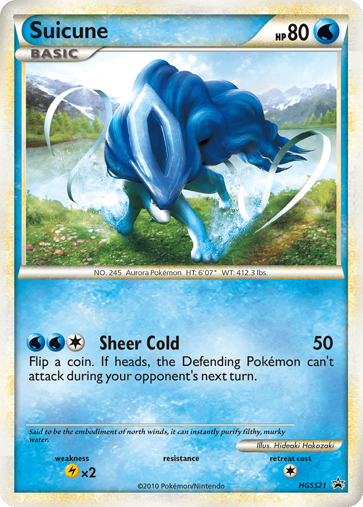 Suicune – HGSS Black Star Promos HGSS21