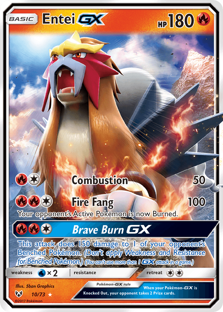 Entei GX – Shining Legends 10