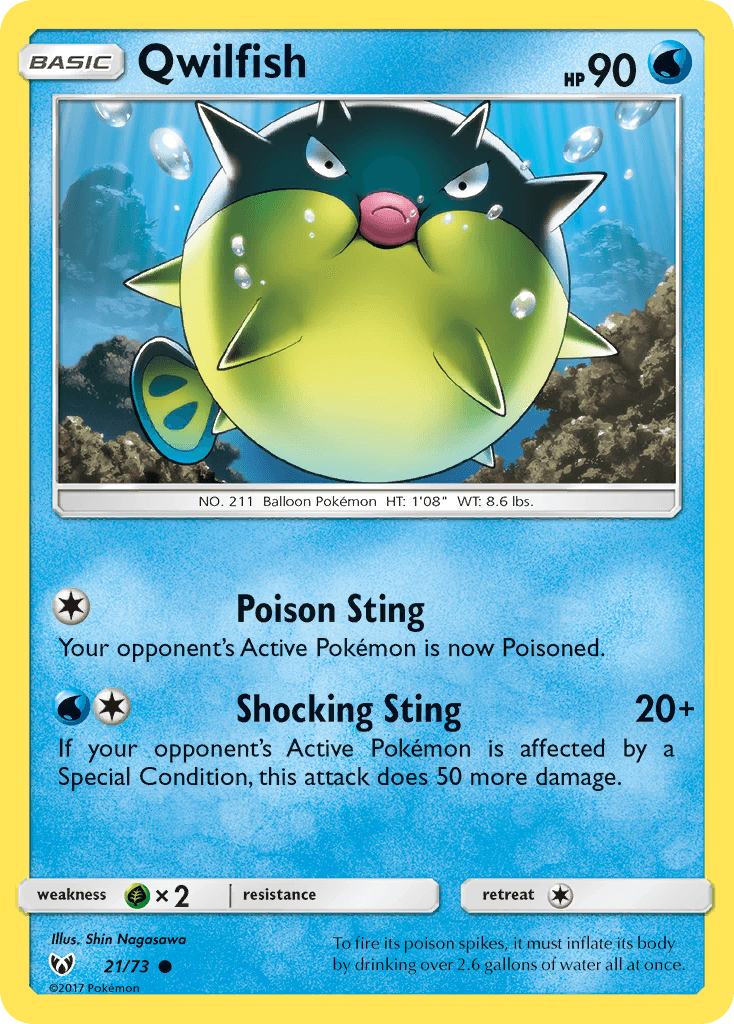 Qwilfish – Shining Legends 21