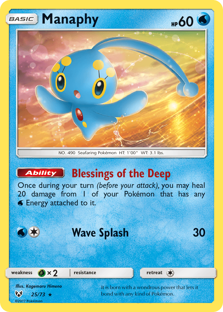 Manaphy – Shining Legends 25